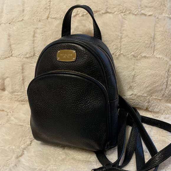 Michael Kors Black Leather Mini Backpack main image 9